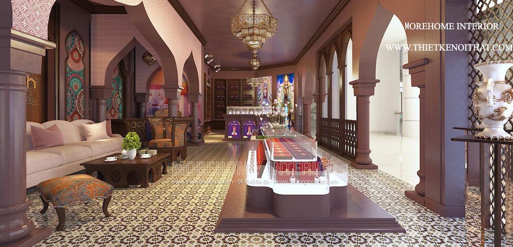 Thiết kế showroom Saffron Nguyễn Chí Thanh sang trọng, cao cấp