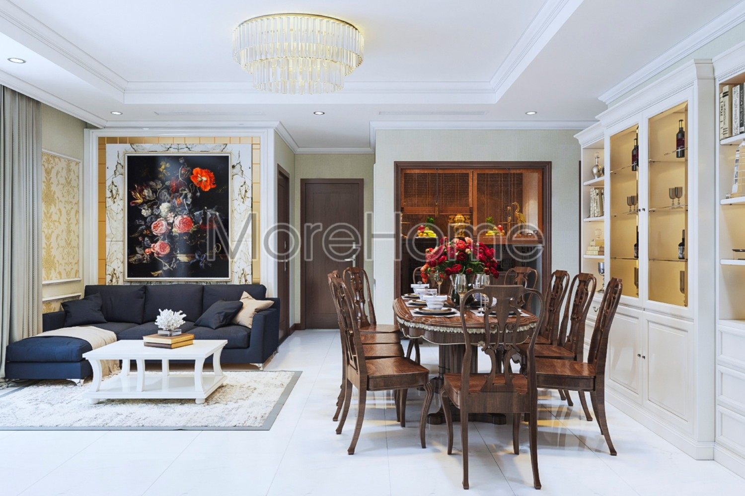 Thiết kế nội thất căn hộ chung cư Vinhomes Tân Cảng - Mr.Tich
