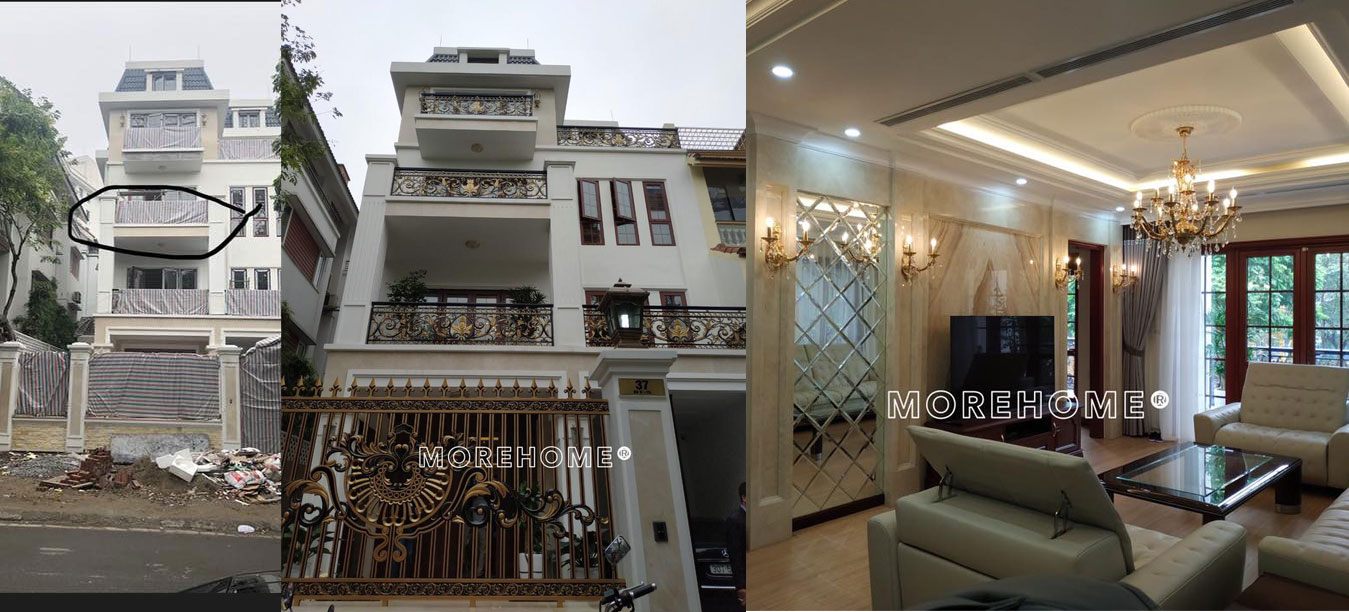 Sửa chữa, cải tạo và thi công nhà trọn gói tại Hà Nội phong cách tân cổ điển đẹp
