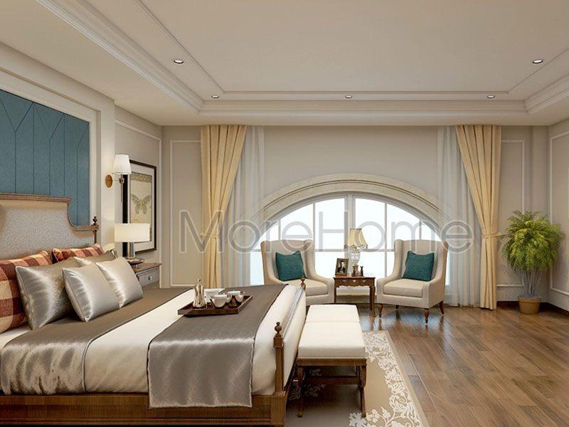 Thiết kế phòng ngủ khách sạn 5 sao tân cổ điển
