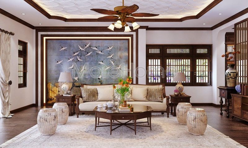 Những mẫu trần thạch cao phòng khách hiện đại và sang trọng Trần thạch cao phòng khách
