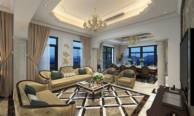 Những mẫu trần thạch cao phòng khách hiện đại và sang trọng Trần thạch cao phòng khách