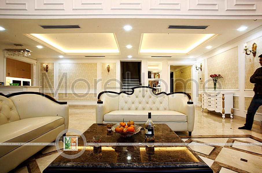 Những mẫu trần thạch cao phòng khách hiện đại và sang trọng Trần thạch cao phòng khách