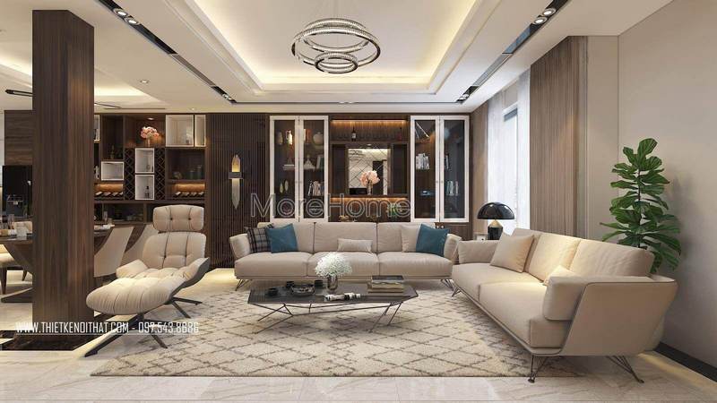 Thiết kế nội thất phòng khách gỗ tự nhiên cho nhà phốbiệt thự hiện đại, sang trọng Thiết kế nội thất phòng khách gỗ nhà phố đẹp, quý phái