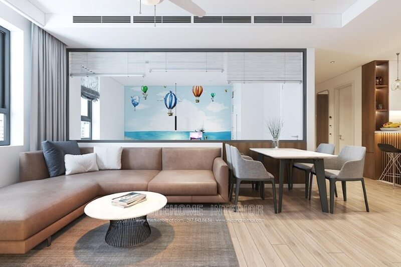 Sofa chữa chữ L bọc da cỡ lớn mang đến sự sang trọng cho không gian phòng khách Chia sẻ những mẫu sofa phòng khách tiện nghi nhất