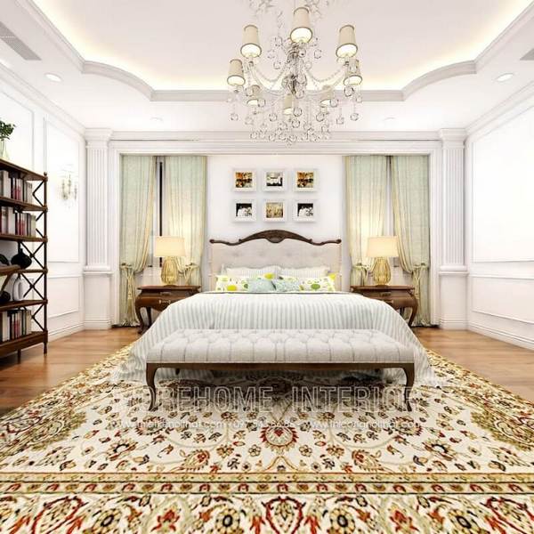 Mẫu sản phẩm giường tân cổ điển gỗ óc chó được sản xuất nhiều tại Morehome Thiết kế phòng ngủ gỗ óc chó