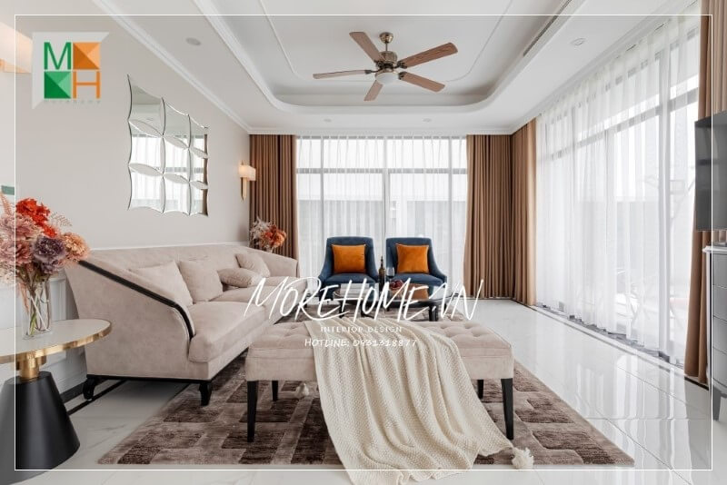 Thiết kế biệt thự tân cổ điển mái bằng