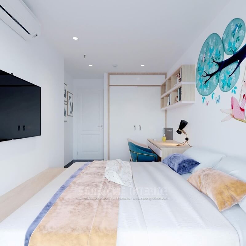 thiết kế phòng ngủ chung cư Thiết kế chung cư đẹp