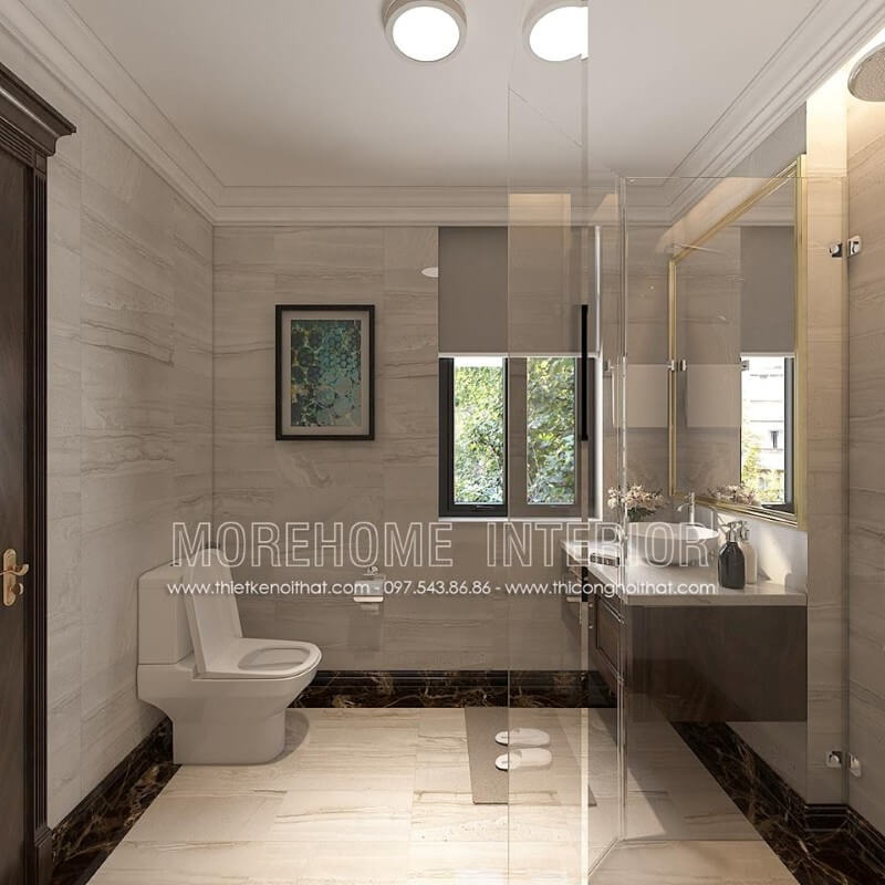 thiết kế phòng tắm biệt thự Thiết kế phòng tắm biệt thự