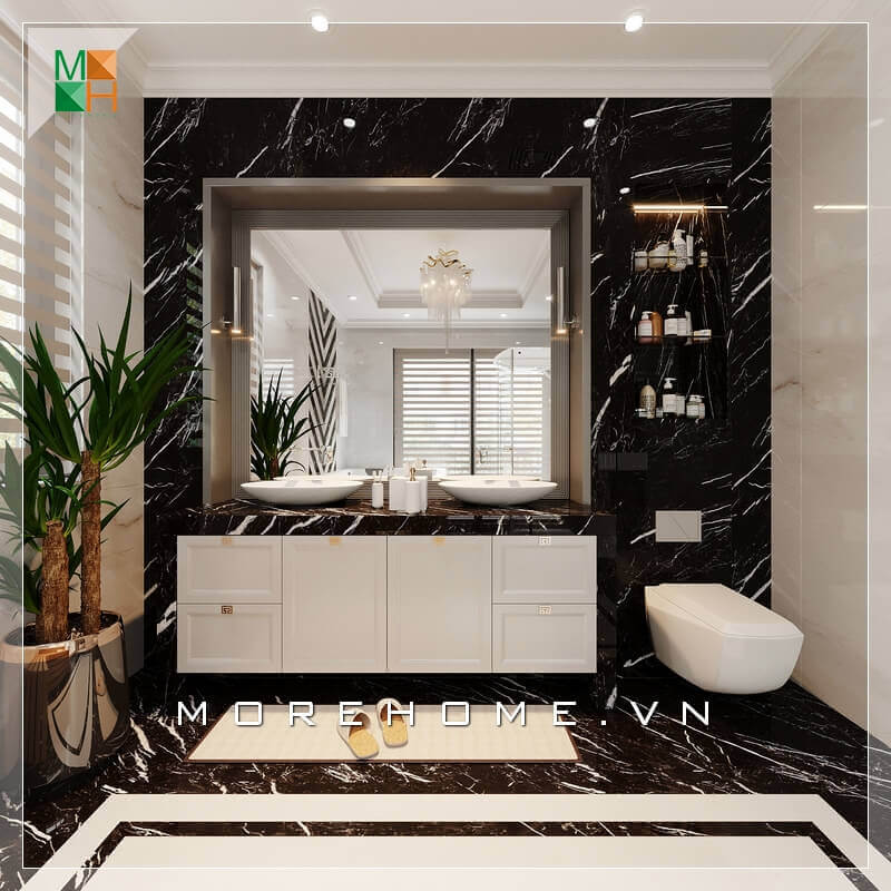 Mẫu thiết kế nhà tắm nhỏ gọn, hiện đại cho nhà phố thiết kế phòng tắm đẹp làm nơi xả stress trong ngày hè oi bức