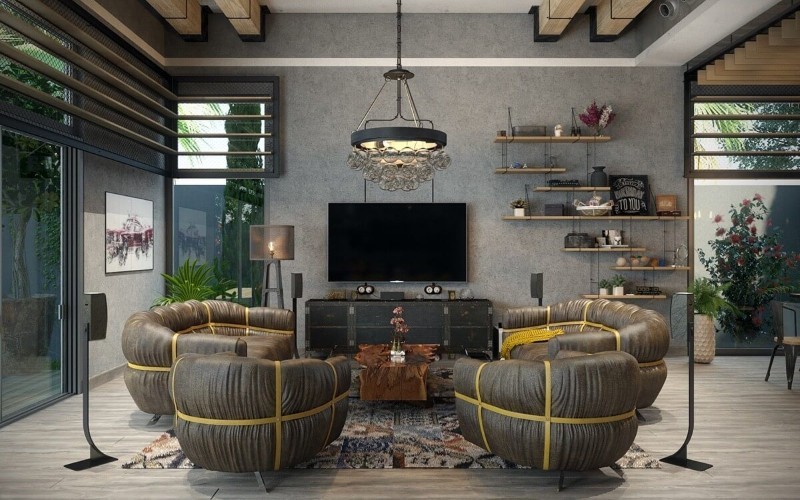 phong cách nội thất industrial là gì