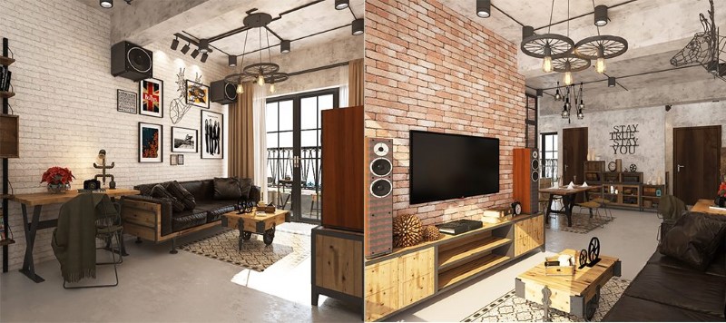 phong cách nội thất industrial là gì