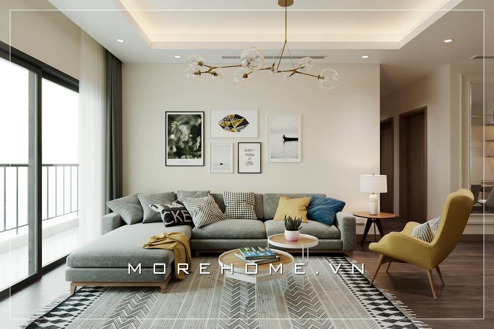 Thiết kế nhà chung cư đẹp 70m2