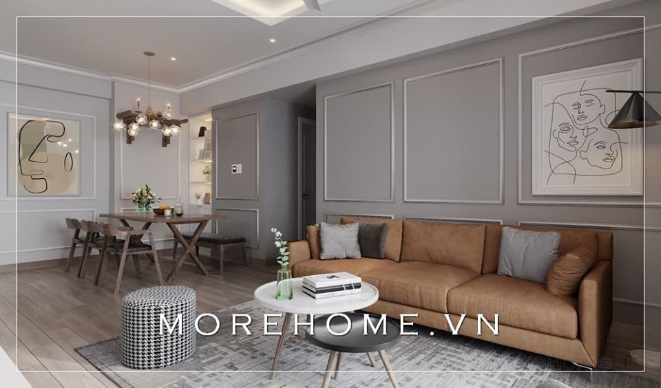 Thiết kế nhà chung cư đẹp 70m2