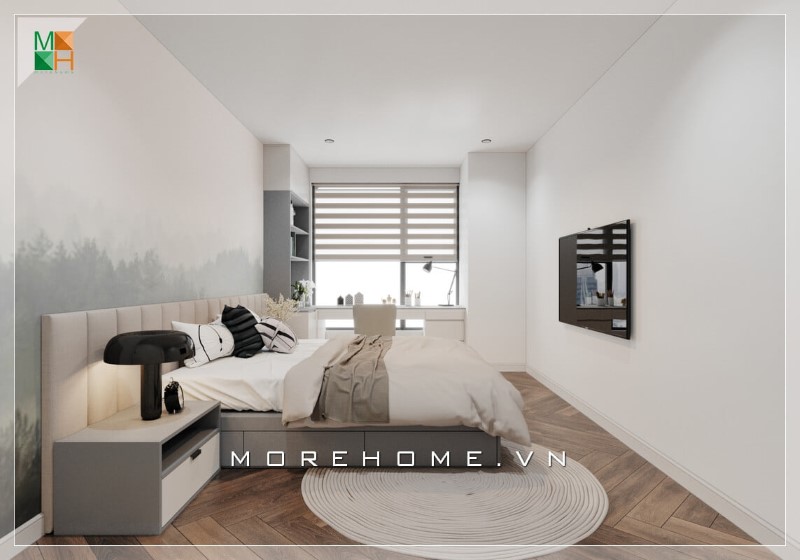 Thiết kế căn hộ 40m2 1 phòng ngủ