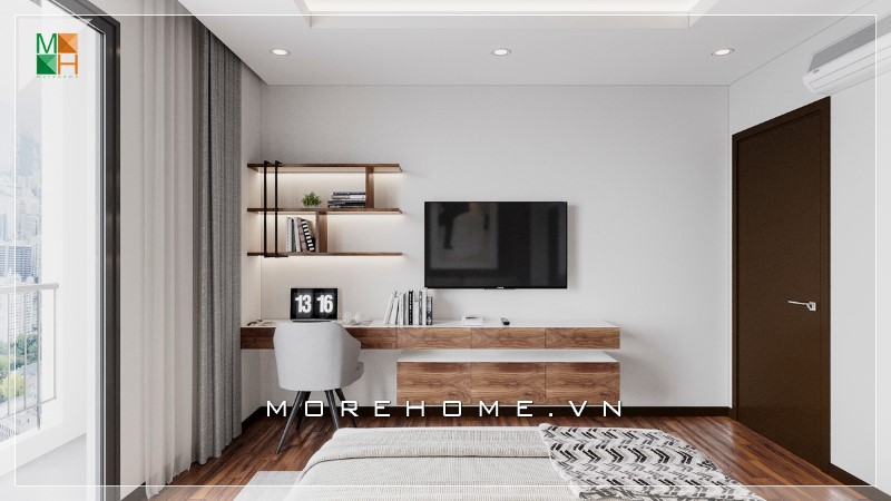 Thiết kế căn hộ 40m2 1 phòng ngủ