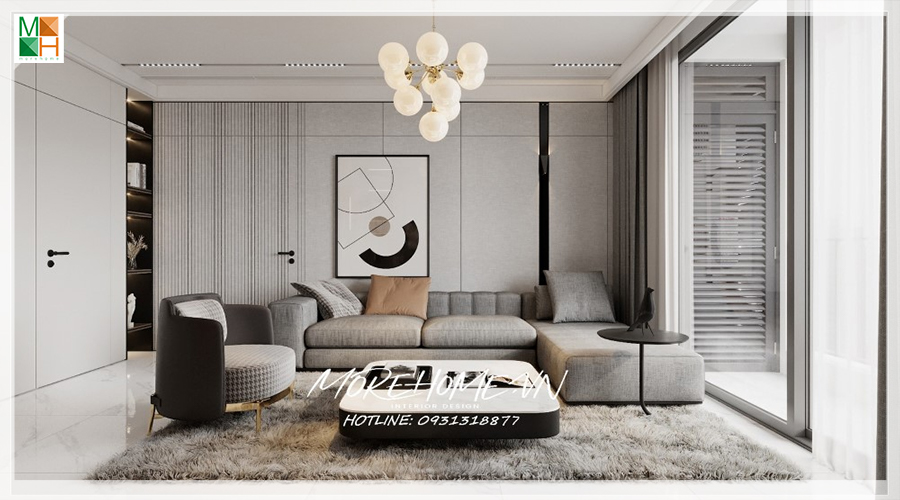 Thiết kế căn hộ 40m2 1 phòng ngủ