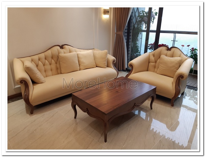 Thiết kế phòng khách biệt thự tân cổ điển