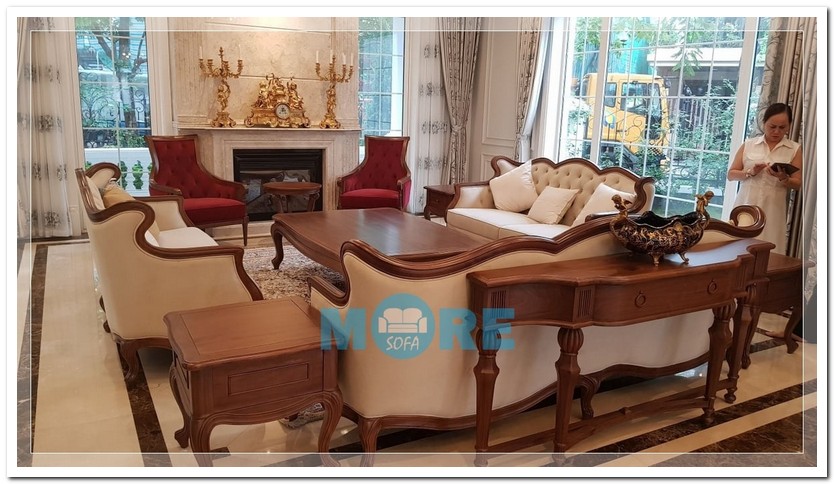 Thiết kế phòng khách biệt thự tân cổ điển