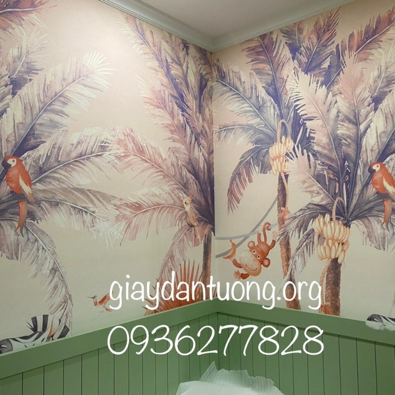 tranh dán tường Hàn Quốc vừa đẹp vừa lạ