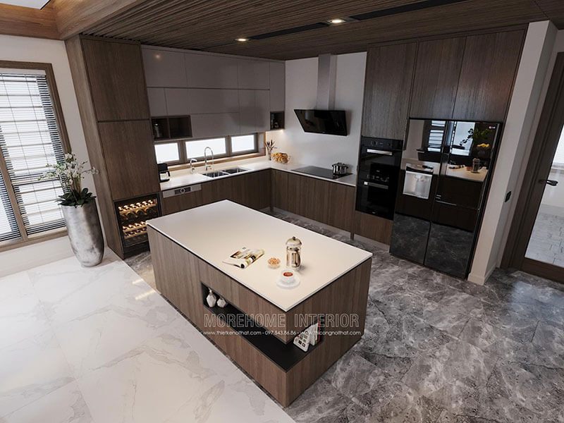 nên chọn tủ bếp chất liệu gì