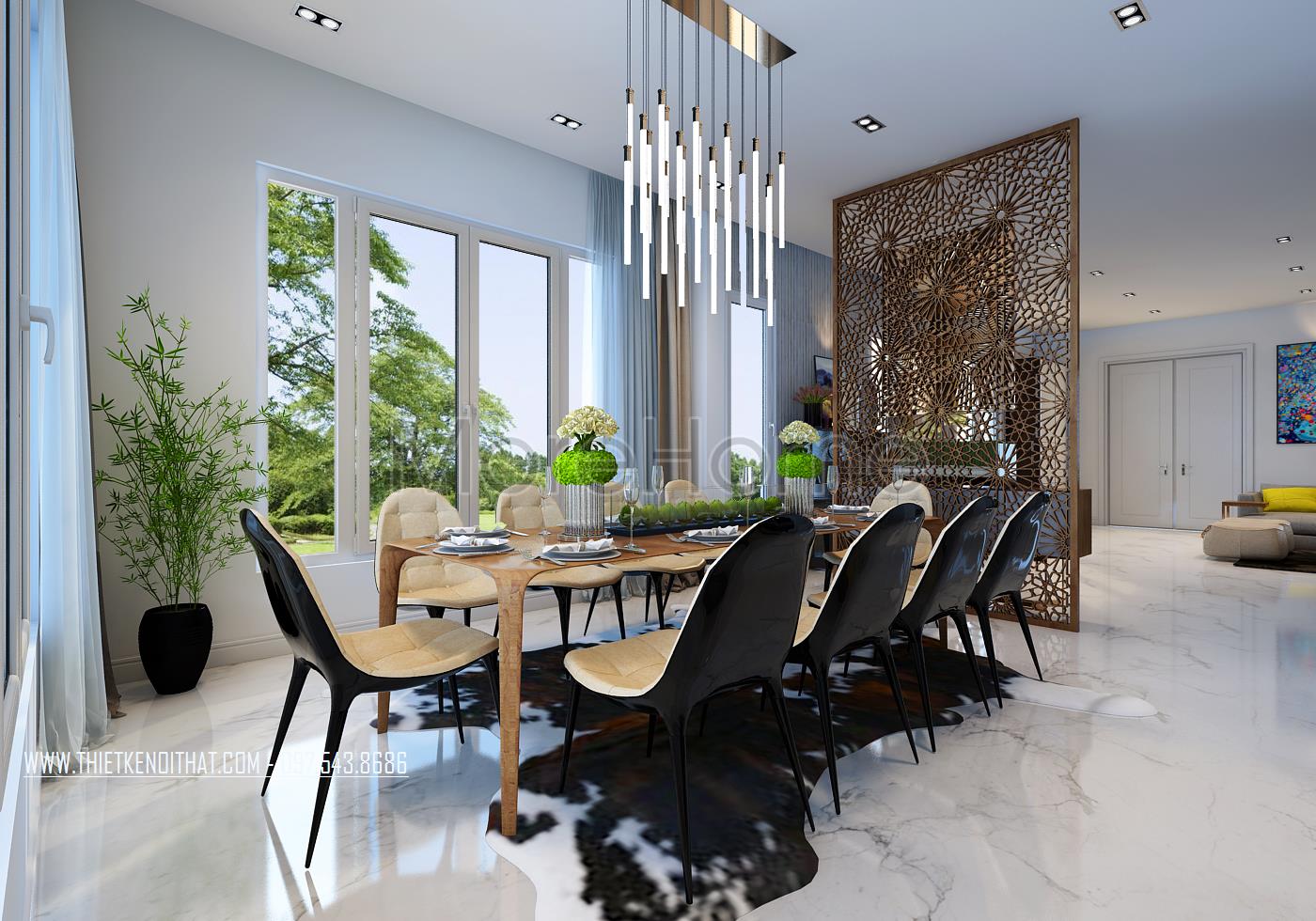 Những thiết kế biệt thự song lập hiện đại thiet-ke-noi-that-bi...