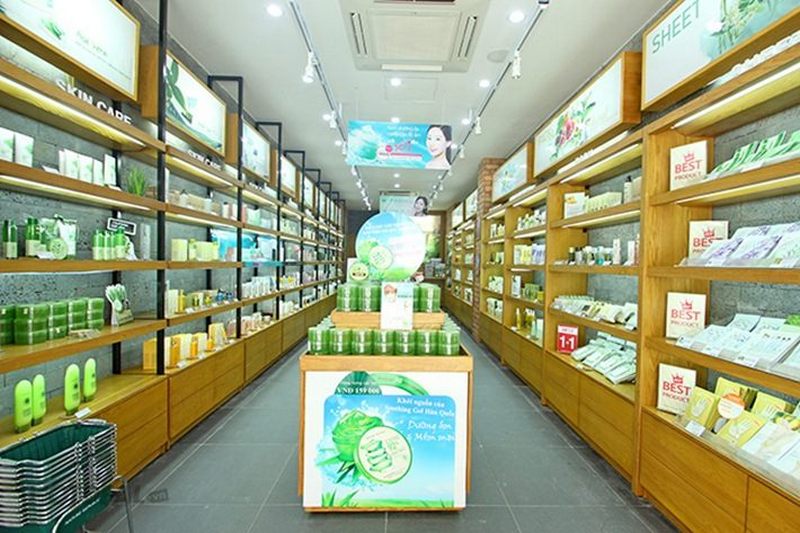 Thiết kế nội thất cửa hàng mỹ phẩm hàn quốc Thiết kế nội thất cửa hàng mỹ phẩm hàn quốc