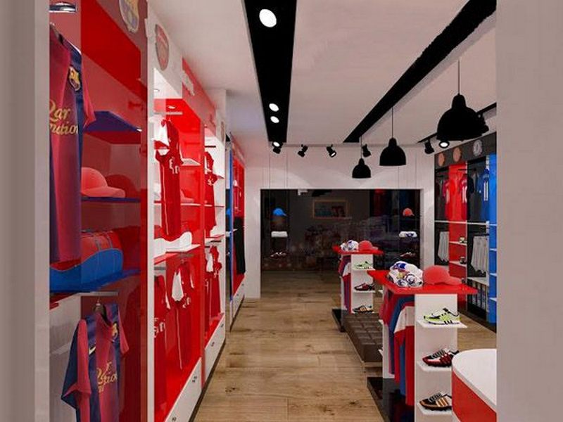 Thiết kế showroom trưng bày đồ thể thao Thiết kế showroom trưng bày đồ thể thao