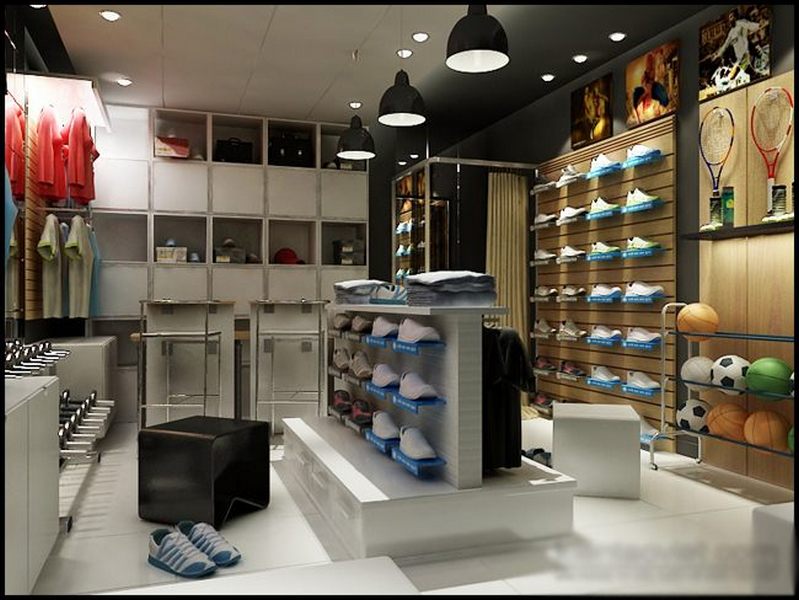 Thiết kế showroom trưng bày đồ thể thao Thiết kế showroom trưng bày đồ thể thao