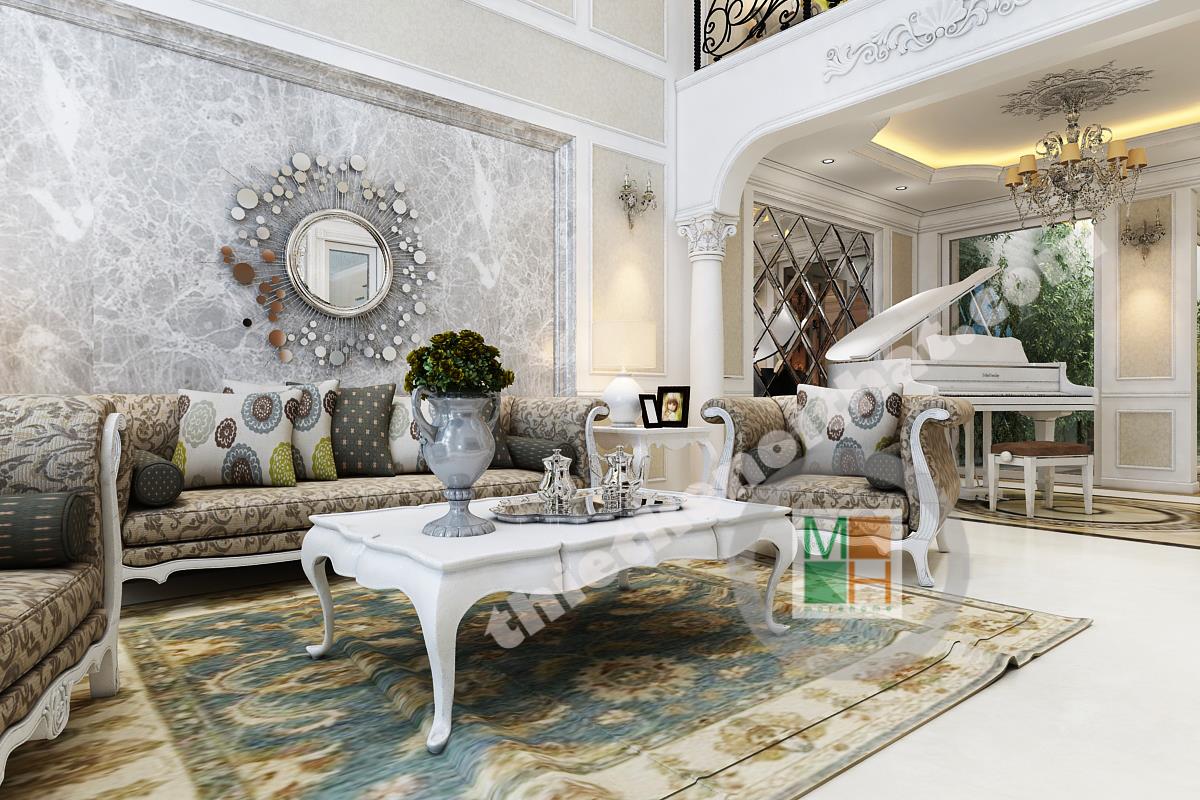 Trang trí nội thất phòng khách cổ điển phong-khach-co-dien