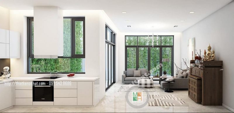 Có nên thiết kế nội thất phòng khách liền bếp? Có nên thiết kế nội thất phòng khách liền bếp?