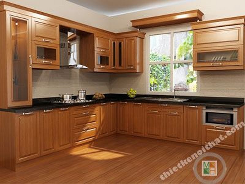 Lôi cuốn với tủ bếp gỗ tự nhiên tu-bep-tu-nhien1