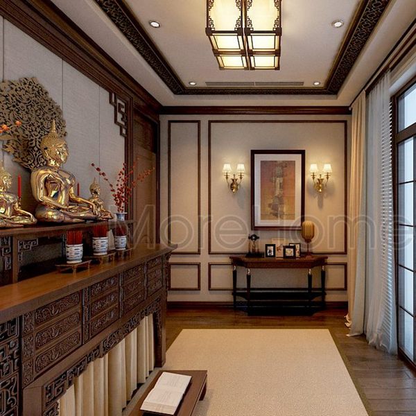Phong cách hiện đại trong thiết kế phòng thờ