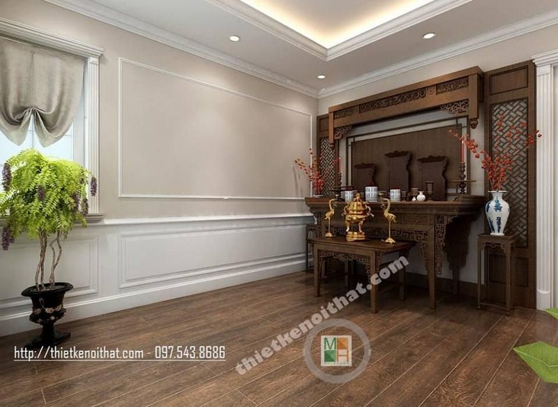 Cách bố trí ánh sáng phù hợp cho phòng thờ Cách bố trí ánh sáng phù hợp cho phòng thờ