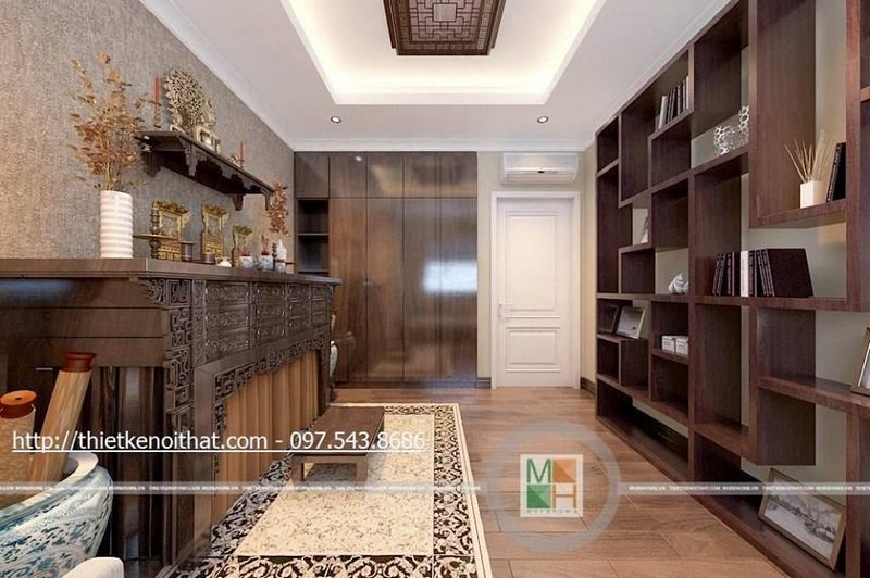 Các tông màu thường được trang trí trong phòng thờ Các tông màu thường được trang trí trong phòng thờ