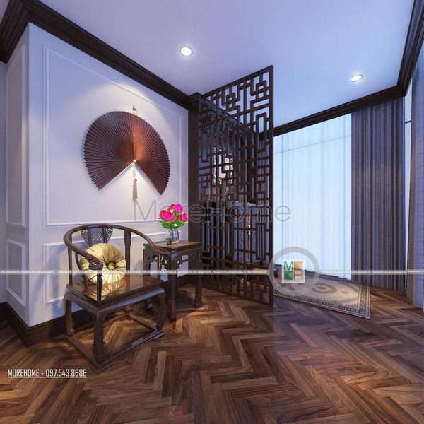 Vách CNC trong không gian phòng thờ Vách CNC trong không gian phòng thờ