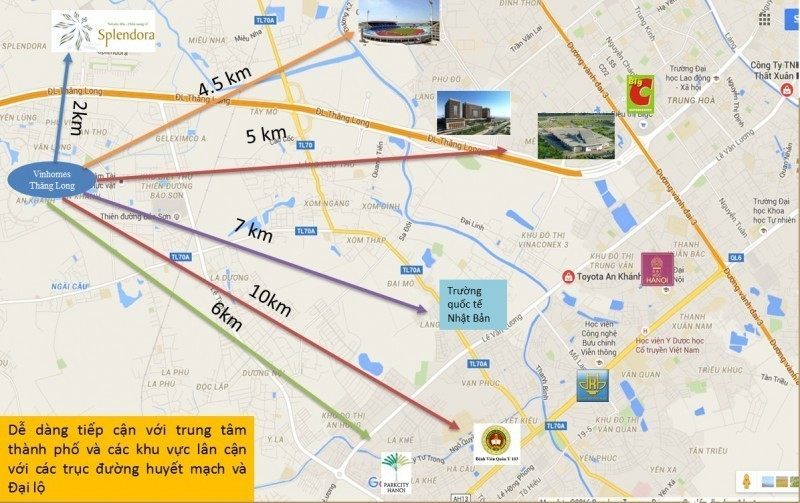 Thông tin mặt bằng, vị trí dự án Vinhomes Thăng Long Nam An Khánh Thông tin mặt bằng, vị trí dự án Vinhomes Thăng Long Nam An Khánh