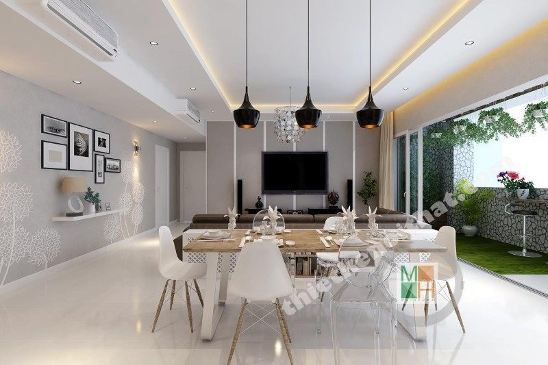 Top 8 mẫu thiết kế nội thất chung cư cao cấp tại Tp. Hồ Chí Minh Thiết kế nội thất chung cư cao cấp Tp. HCM