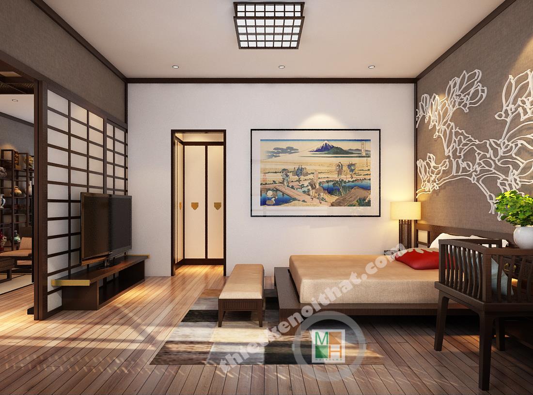 Thiết kế nội thất chung cư phong cách Nhật Bản