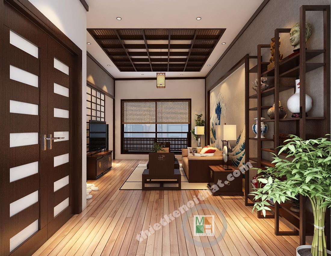 Thiết kế nội thất chung cư phong cách Nhật Bản