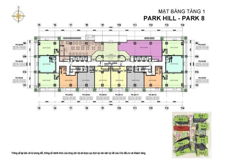 Mặt bằng Park Hill - Times City Park Hill Premium Mặt bằng Park Hill - Times City Park Hill Premium