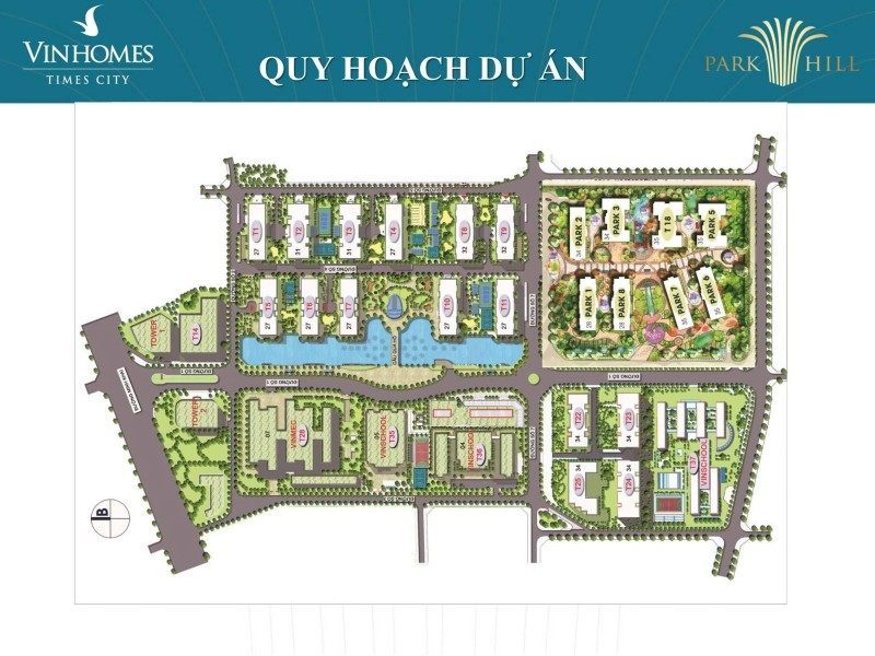 Mặt bằng Park Hill - Times City Park Hill Premium Mặt bằng Park Hill - Times City Park Hill Premium