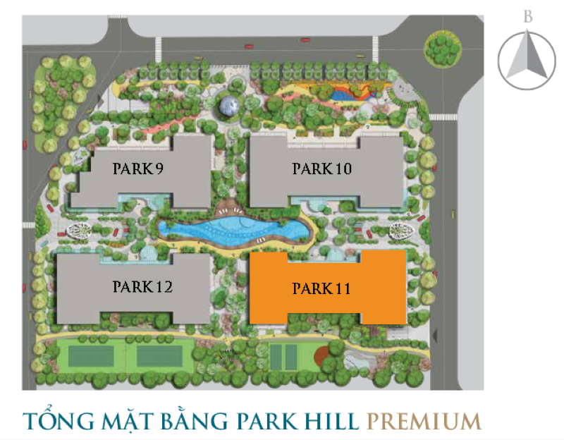 Mặt bằng Park Hill - Times City Park Hill Premium Mặt bằng Park Hill - Times City Park Hill Premium