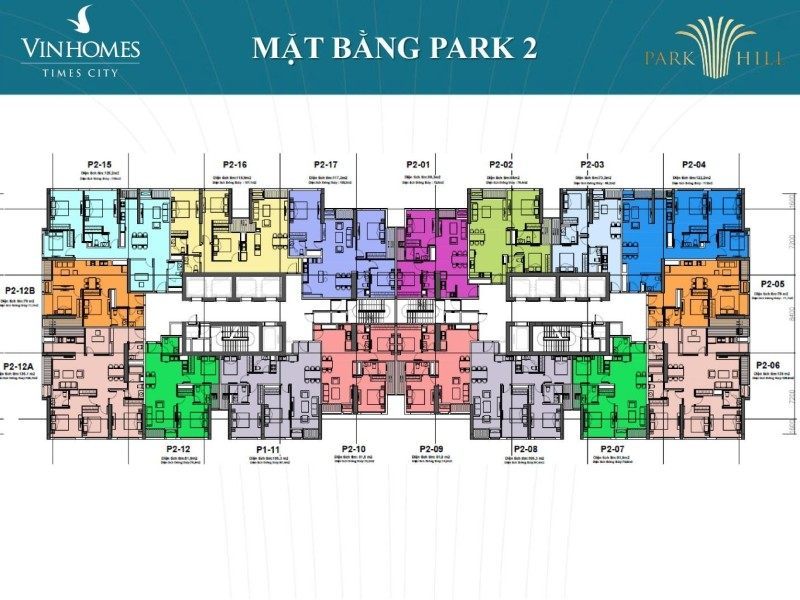 Mặt bằng Park Hill - Times City Park Hill Premium Mặt bằng Park Hill - Times City Park Hill Premium