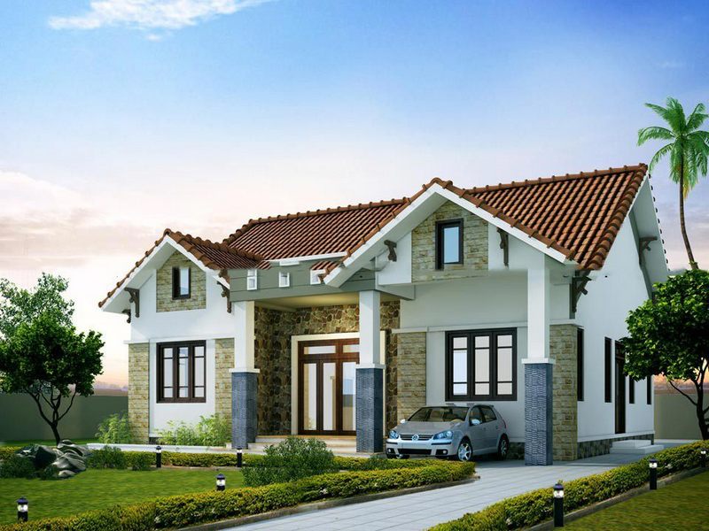 Thiết kế nhà cấp 4 kiểu biệt thự đẹp và hiện đại Thiết kế nhà cấp 4 kiểu biệt thự đẹp và hiện đại