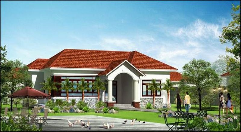 Thiết kế nhà cấp 4 kiểu biệt thự đẹp và hiện đại Thiết kế nhà cấp 4 kiểu biệt thự đẹp và hiện đại