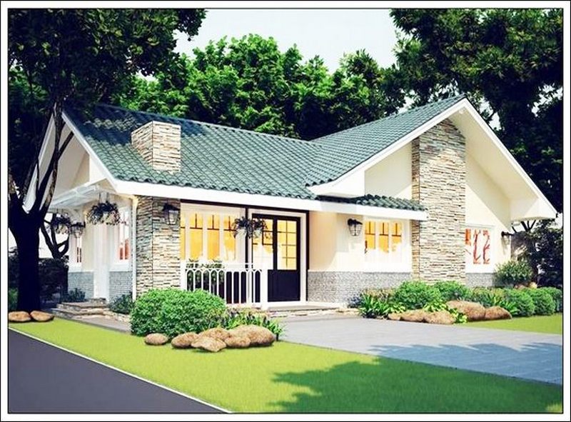 Thiết kế nhà cấp 4 kiểu biệt thự đẹp và hiện đại Thiết kế nhà cấp 4 kiểu biệt thự đẹp và hiện đại