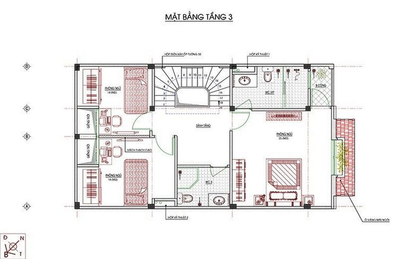 Tổng hợp các bản vẽ thiết kế thi công biệt thự 1 tầng, 2 tầng, 3 tầng, 4 tầng đẹp sang trọng P1 Tổnghợpcácbảnvẽt...