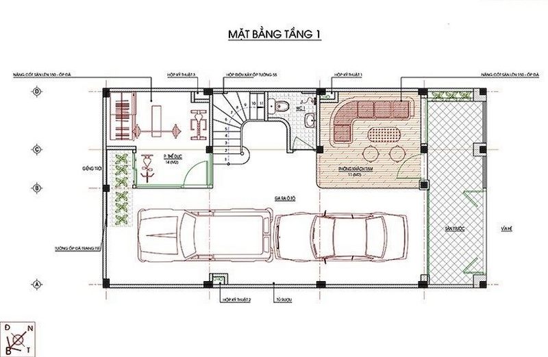 Tổng hợp các bản vẽ thiết kế thi công biệt thự 1 tầng, 2 tầng, 3 tầng, 4 tầng đẹp sang trọng P1 Tổnghợpcácbảnvẽt...