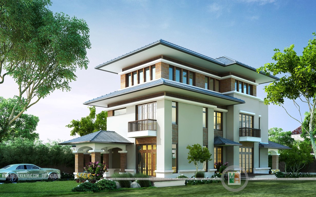 Tổng hợp mẫu thiết kế biệt thự 2 tầng đẹp nhất 2017- P2 Tổng hợp mẫu thiết kế biệt thự 2 tầng đẹp nhất 2017- P2